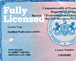 John A. Maleno is a fully Licensed CPA in the State of Pennsylvania